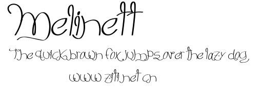 Melinett 3.ttf字體轉換器圖片