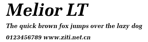 Melior LT.ttf字體轉換器圖片