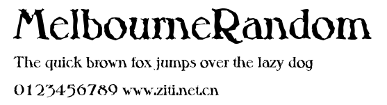 MelbourneRandom.ttf字體轉換器圖片