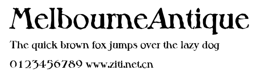MelbourneAntique.ttf字體轉換器圖片