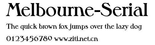 Melbourne-Serial.ttf字體轉換器圖片