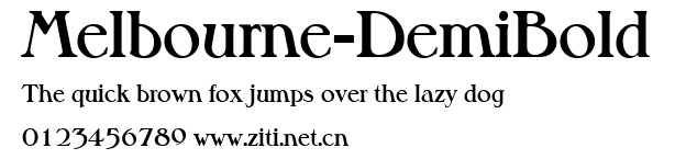 Melbourne-DemiBold.ttf字體轉換器圖片