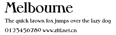Melbourne.ttf字體轉換器圖片