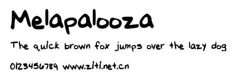 Melapalooza.ttf字體轉換器圖片