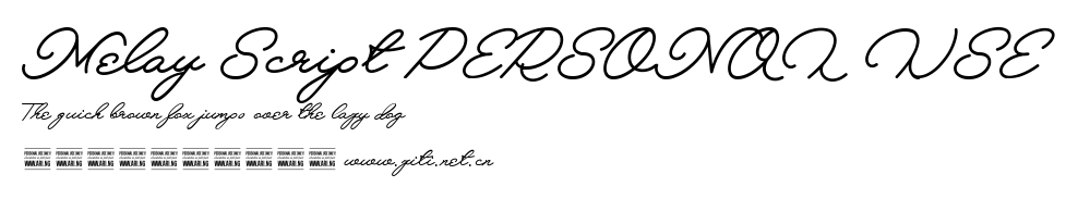 Melay Script PERSONAL USE.ttf