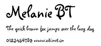 Melanie BT.ttf