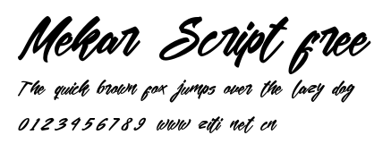 Mekar Script free.otf
