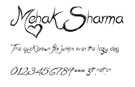 Mehak Sharma.ttf字體轉換器圖片