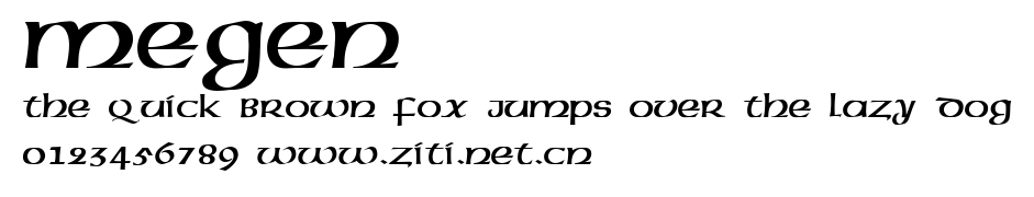 Megen.ttf字體轉換器圖片