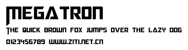 Megatron.ttf字體轉換器圖片