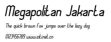 Megapolitan Jakarta.ttf字體轉換器圖片