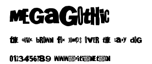 MegaGothic.ttf字體轉換器圖片