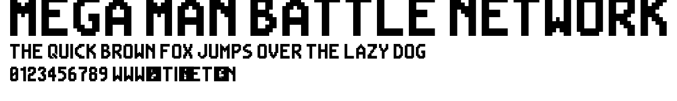 Mega Man Battle Network.ttf字體轉換器圖片