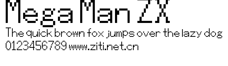 Mega Man ZX.ttf字體轉換器圖片