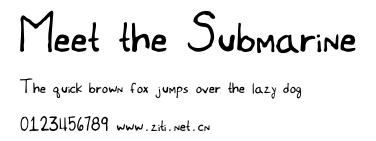 Meet the Submarine.ttf字體轉換器圖片