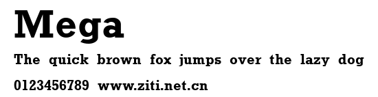 Mega.ttf字體轉換器圖片