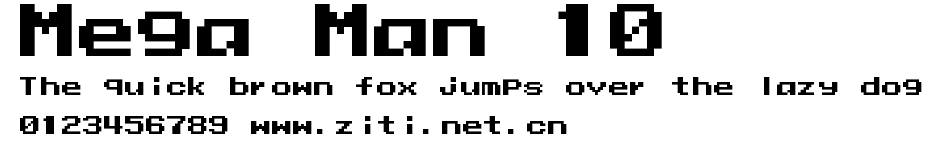 Mega Man 10.ttf字體轉換器圖片