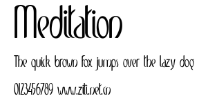 Meditation.ttf