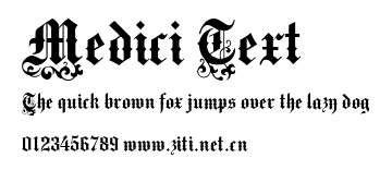 Medici Text.ttf字體轉換器圖片