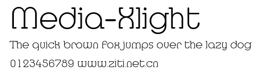 Media-Xlight.ttf字體轉換器圖片