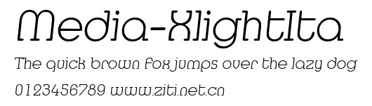 Media-XlightIta.ttf字體轉換器圖片