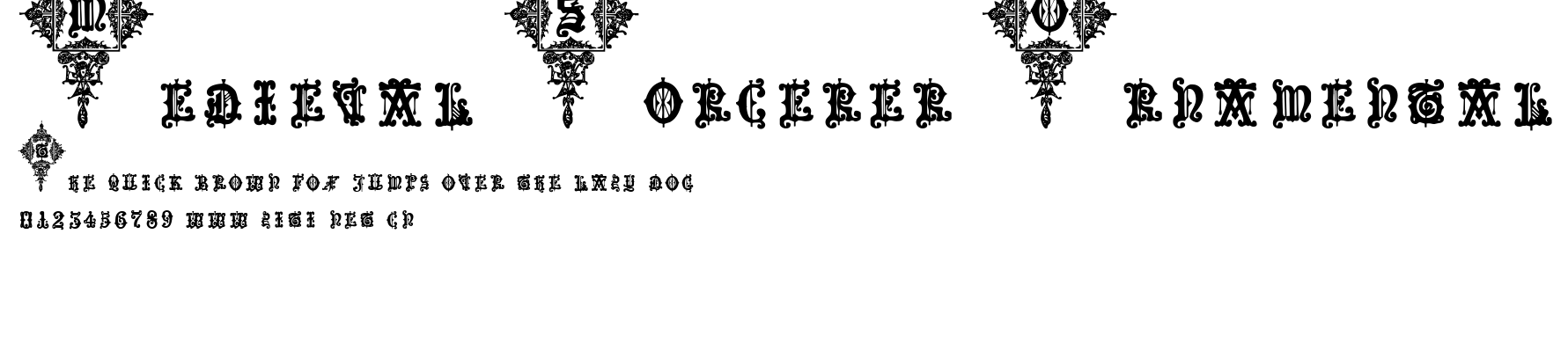 Medieval Sorcerer Ornamental.ttf字體轉換器圖片
