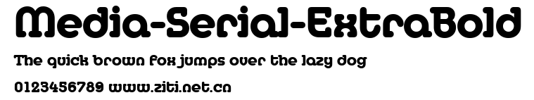 Media-Serial-ExtraBold.ttf字體轉換器圖片