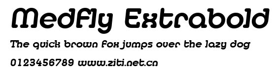 Medfly Extrabold.ttf字體轉換器圖片