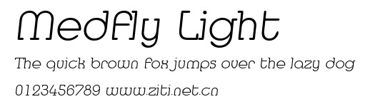Medfly Light.ttf字體轉換器圖片