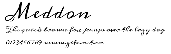Meddon.ttf字體轉換器圖片