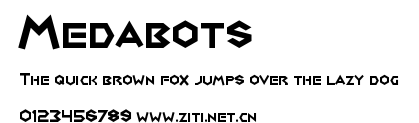 Medabots.ttf字體轉換器圖片