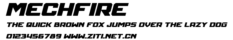 Mechfire.otf字體轉換器圖片