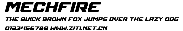 Mechfire.otf字體轉換器圖片