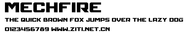 Mechfire.otf字體轉換器圖片