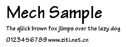 Mech Sample.ttf