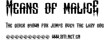 Means of malicE.ttf