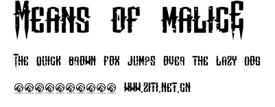 Means of malicE.ttf