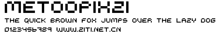 MeTooPixzi.ttf字體轉換器圖片