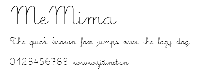 MeMima.ttf字體轉換器圖片