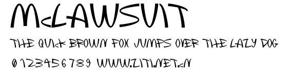 McLawsuit.ttf字體轉換器圖片