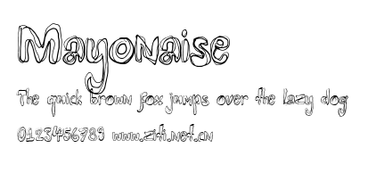 Mayonaise.ttf字體轉換器圖片