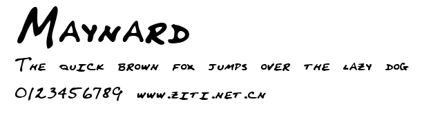 Maynard.ttf字體轉換器圖片