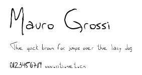 Mauro Grossi.ttf字體轉換器圖片