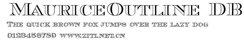 MauriceOutline DB.ttf字體轉換器圖片