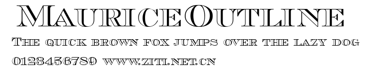 MauriceOutline.ttf字體轉換器圖片