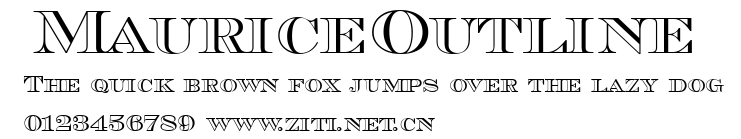 MauriceOutline.ttf字體轉換器圖片