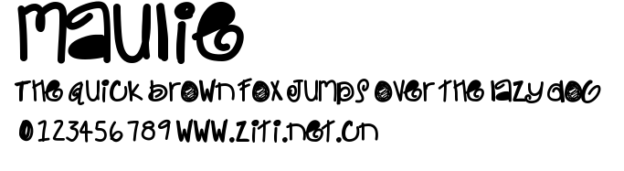 Maulie.ttf字體轉換器圖片