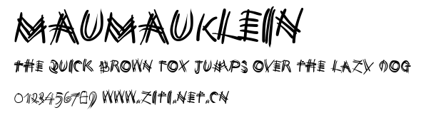 MauMauKlein.ttf字體轉換器圖片
