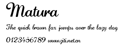 Matura.ttf字體轉換器圖片