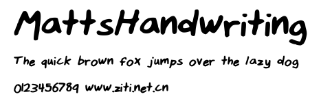 MattsHandwriting.ttf字體轉換器圖片